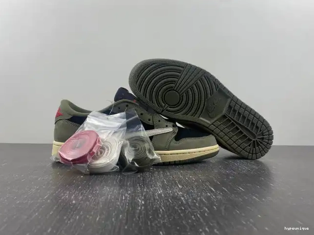 HYPE X 'BLACK SP JORDAN OLIVE' LOW TRAVIS 1 DM7866-002 SCOTT AIR OG 0527